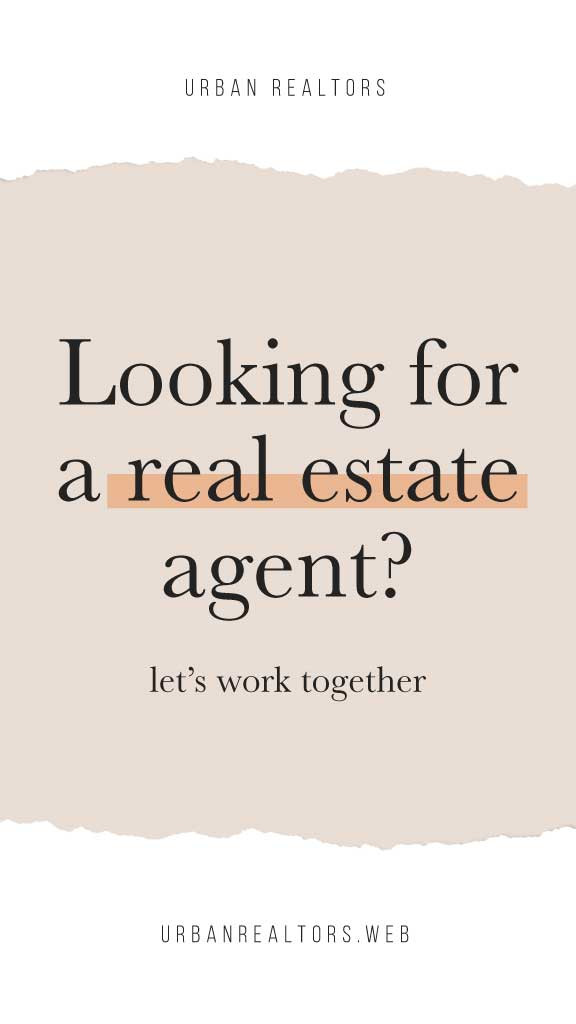 Template Elegant Beige Real Estate Agent Ad