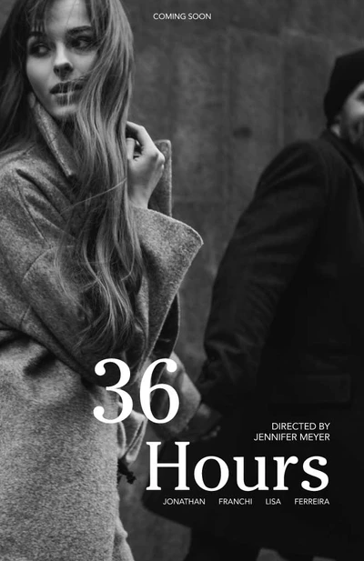 Template Chic Monochrome Movie Poster Design