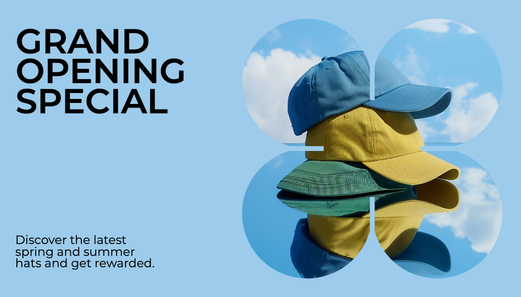 Template Grand Opening Gift Card in Blue