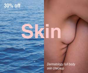 Ocean Blue Dermatology Ad with Special Discount