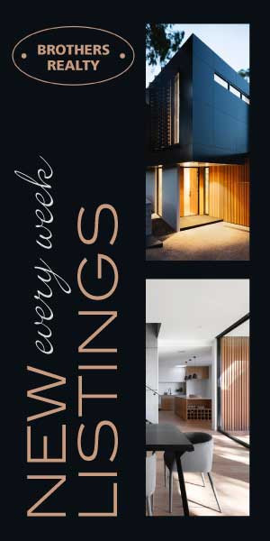 Template Elegant Navy Real Estate Ad Template