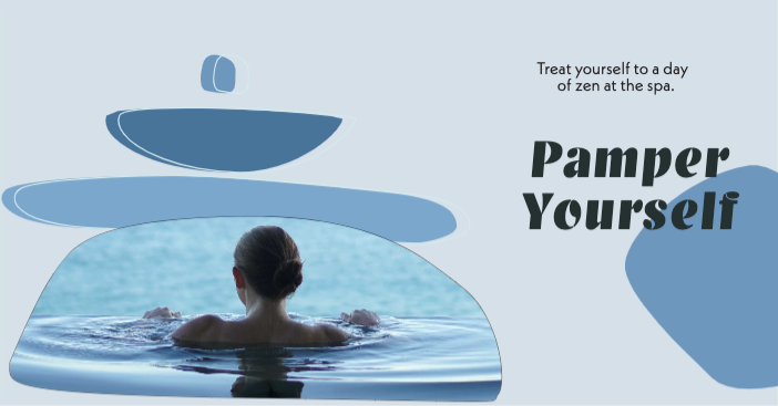 Soothing Blue Spa Day Promotional Poster