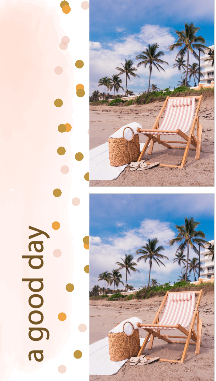 Sunny Beach Day Relaxation Poster Template