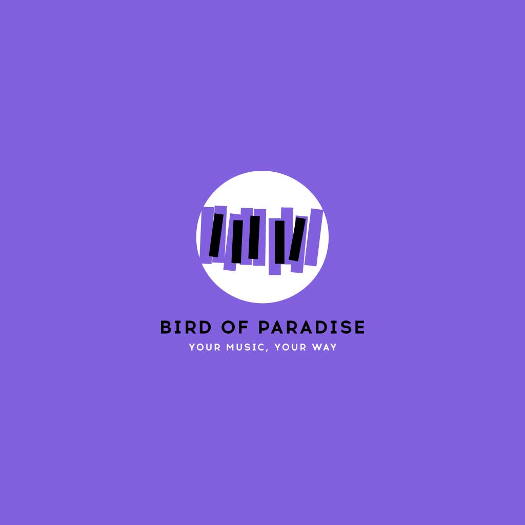 Music Brand Purple Post Template Design