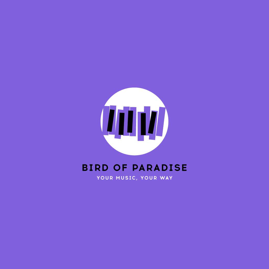 Template Music Brand Purple Post Template Design