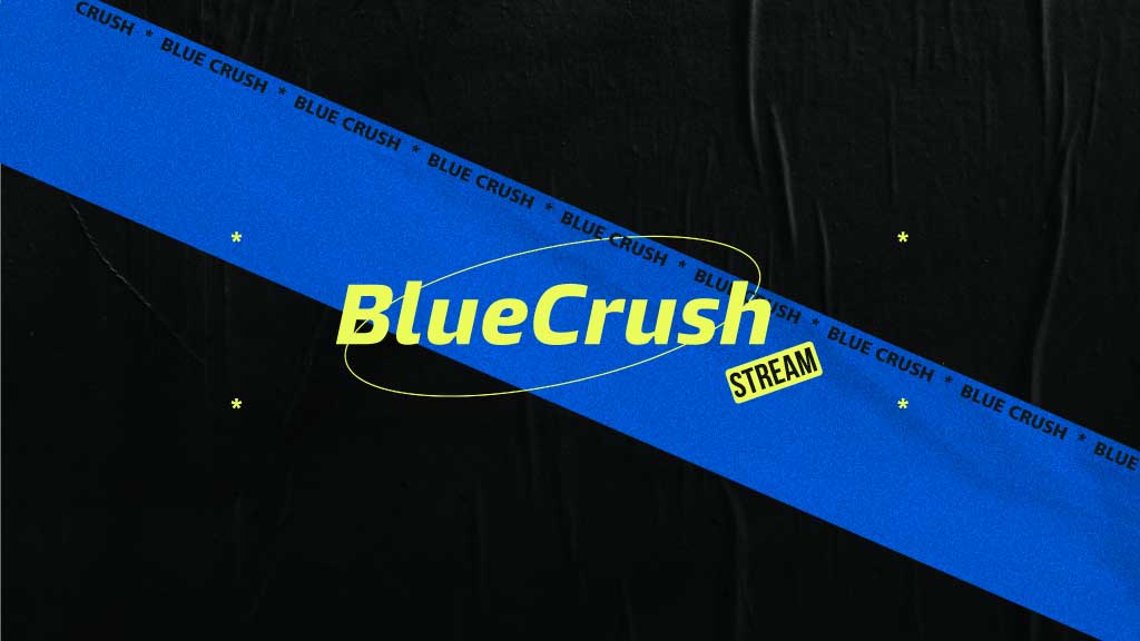 Blue Crush Stream Modern Ad Poster Design