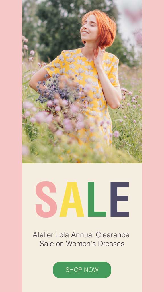 Sunny Yellow Sale Ad Cheerful Summer Dresses