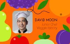 Template Fresh Chef Business Card Template Orange Purple