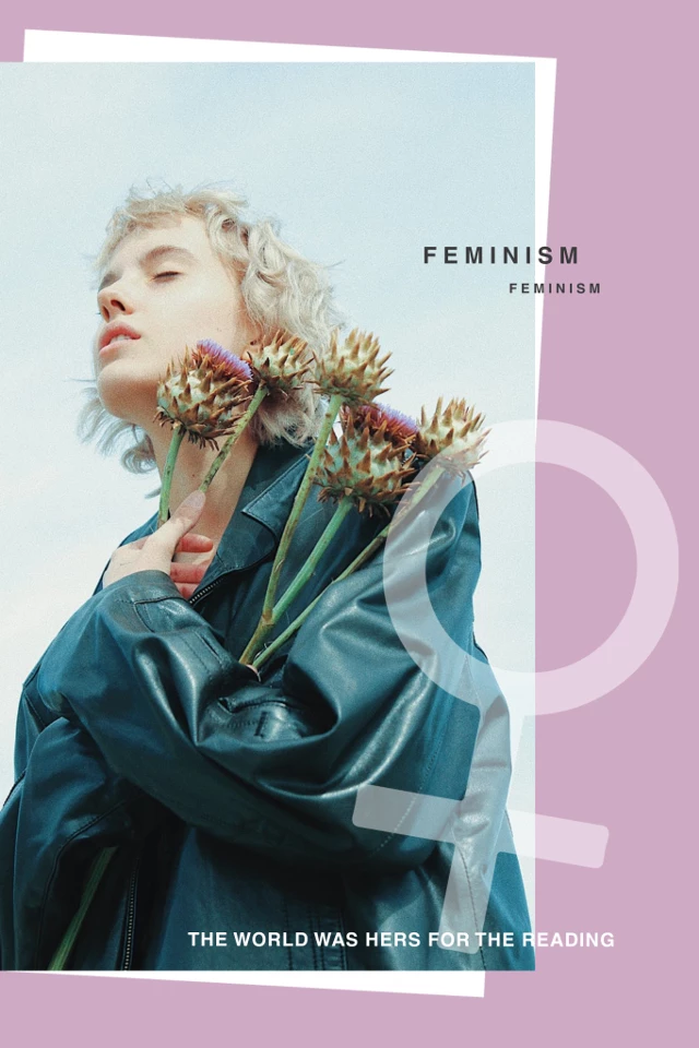 Template Empowering Feminism Poster Design in Pastel Tones