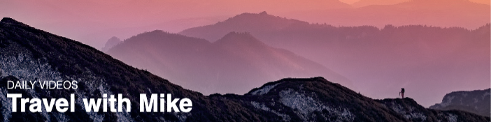 Template Serene Pink and Blue Travel YouTube Banner