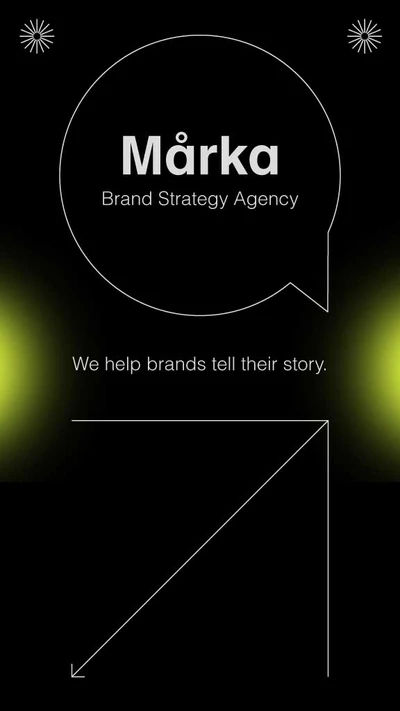 Template Sleek Black and Green Brand Strategy Ad Template