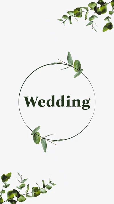 Template Elegant Greenery Wedding Invitation Post