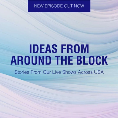 Template Blue Swirl Podcast Episode Announcement Post