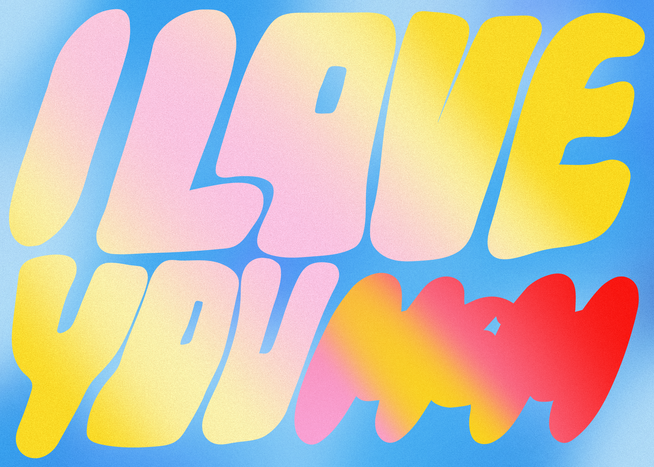 Template Colorful Love Expression Social Media Post