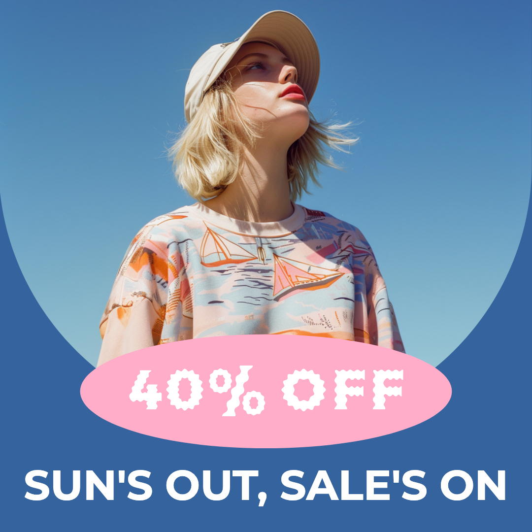 Template Stylish Instagram-Square Ad In Blue And Pink