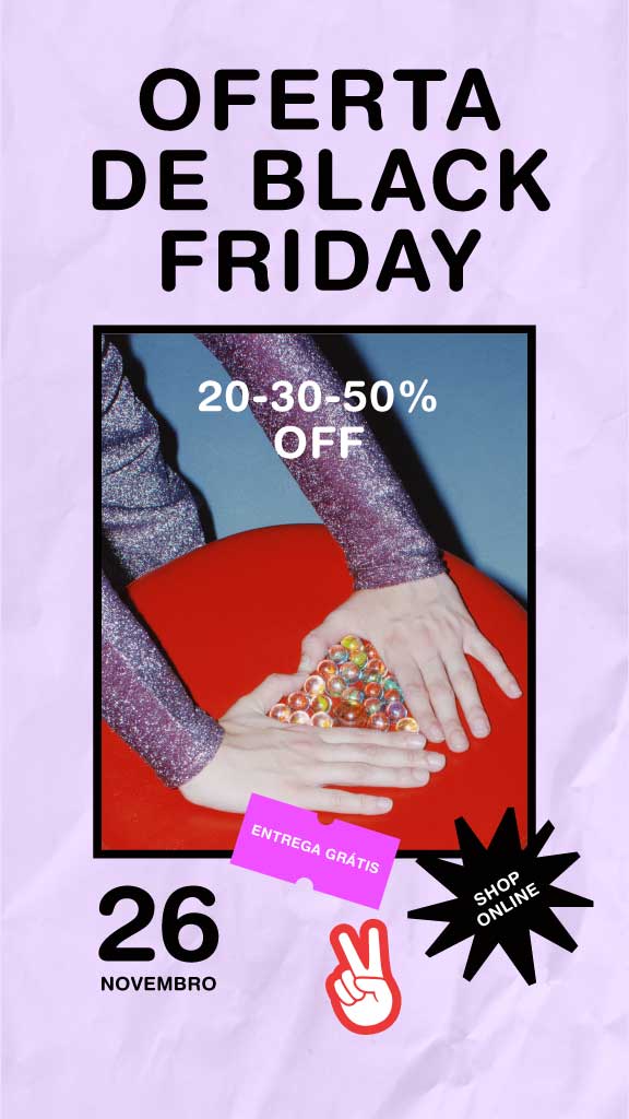 Vibrant Purple and Red Black Friday Ad