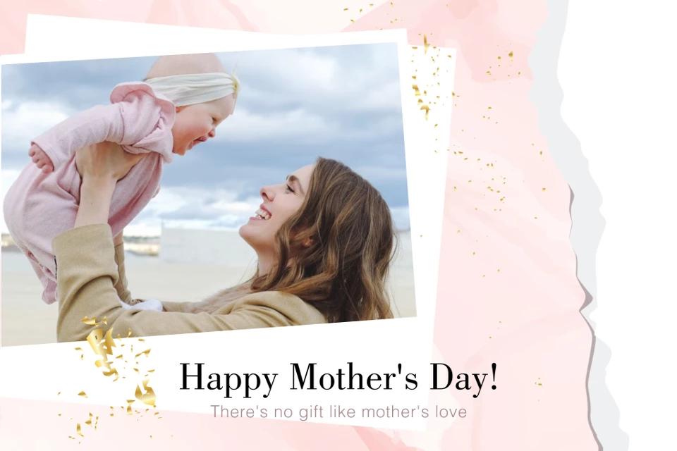 Cherish Her Love Mother's Day Post Pink