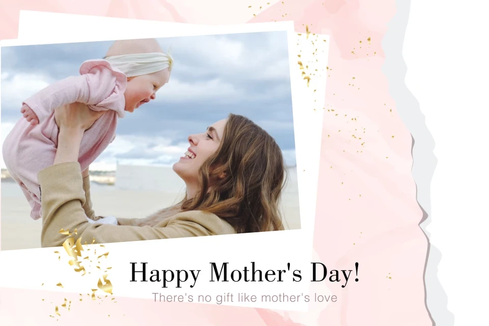 Template Cherish Her Love Mother's Day Post Pink
