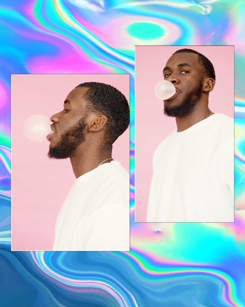 Template Colorful Swirl Modern Fashion Post Design