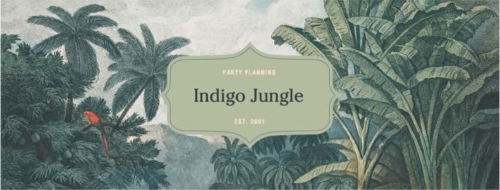 Tropical Indigo Jungle Event Poster Design