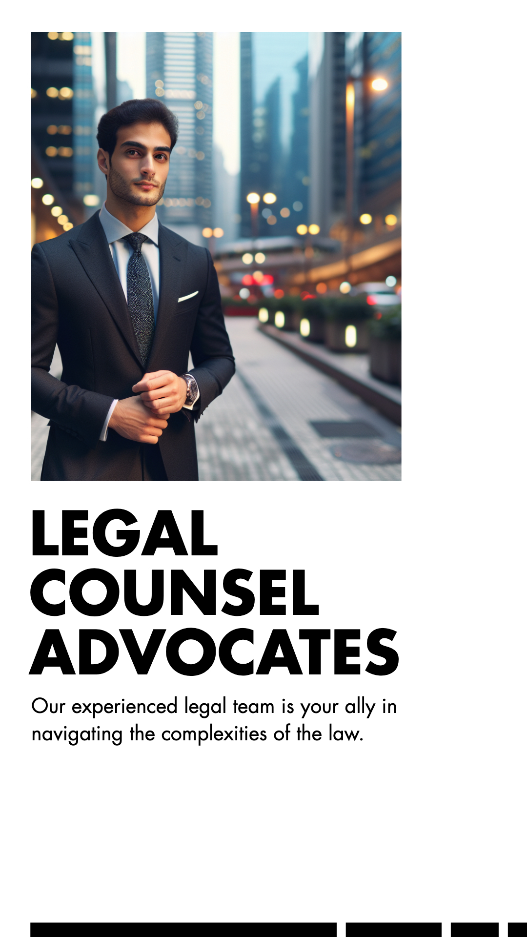 Sleek Navy Blue Legal Services Poster