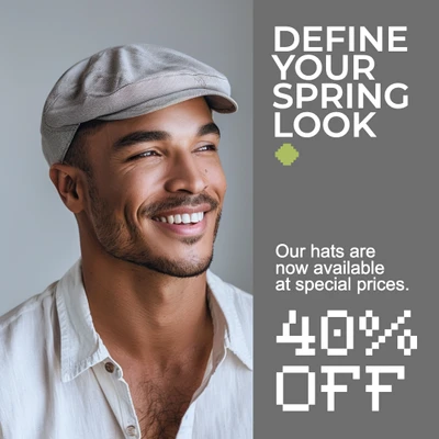 Template Stylish Instagram Square Ad in Gray