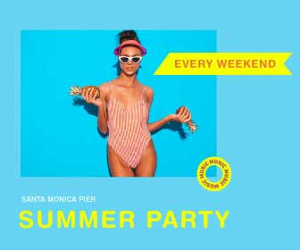 Template Sunny Beach Vibes Summer Party Poster