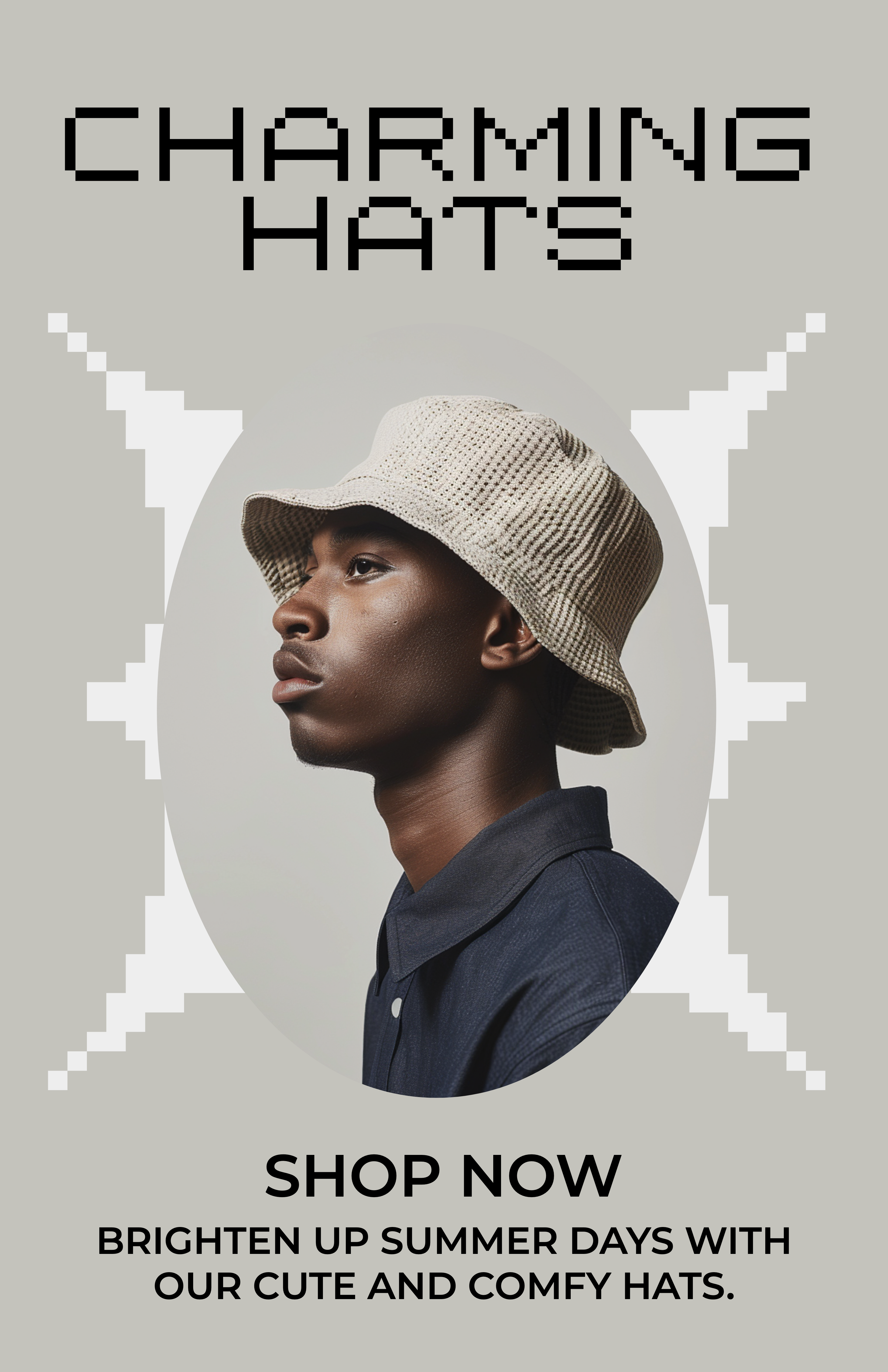 Template Charming Beige Instagram-Story Hat Promo