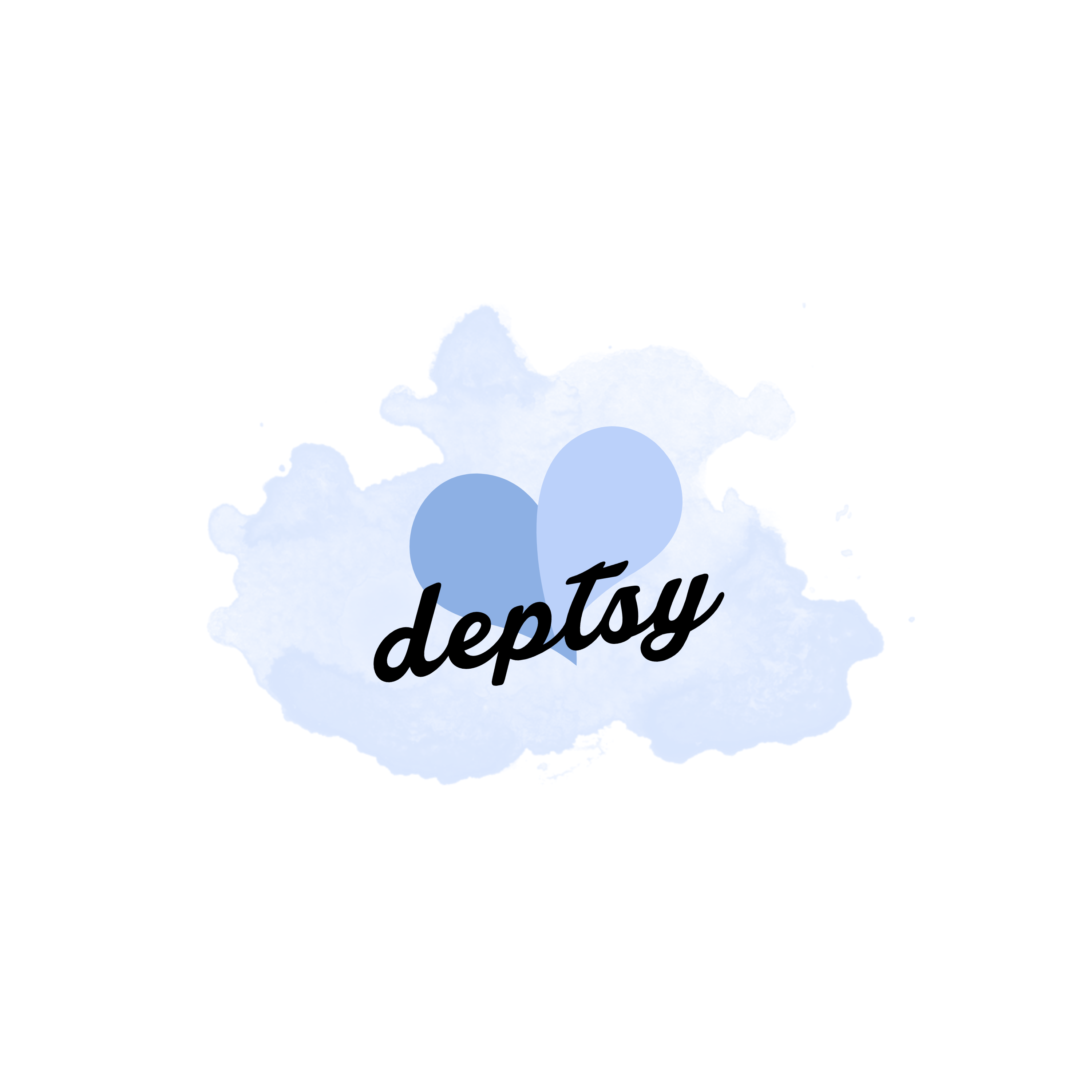 Serene Sky Blue Logo Post Template