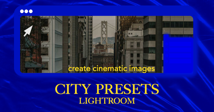 Template Blue Hued City Presets Lightroom Ad
