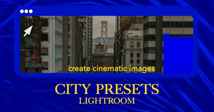 Template Blue Hued City Presets Lightroom Ad