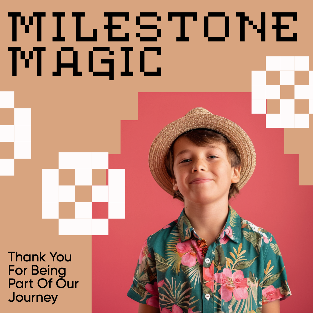 Template Milestone Celebration Instagram Post in Brown
