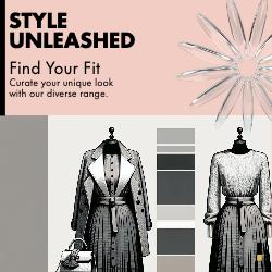 Style Unleashed Orange Fashion Ad Template