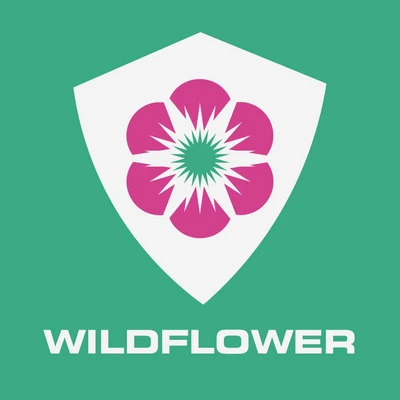 Template Vibrant Green Wildflower Shield Poster Design