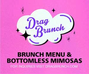 Template Colorful Drag Brunch Menu Poster Design