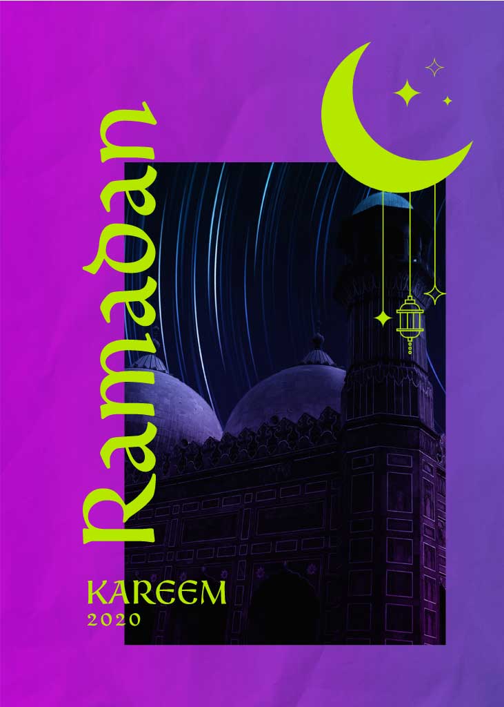 Colorful Ramadan Kareem Poster Design