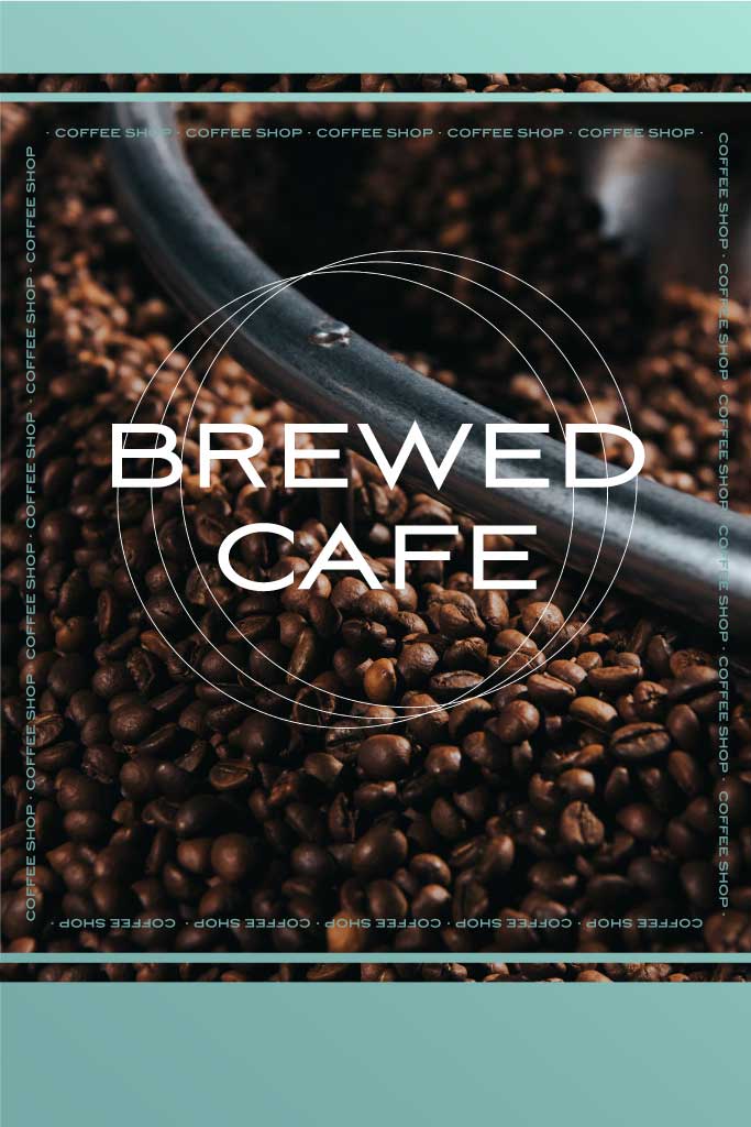 Aromatic Brown Coffee Shop Poster Design