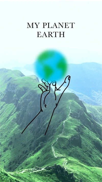 Template Green Earth Day Support Poster Design