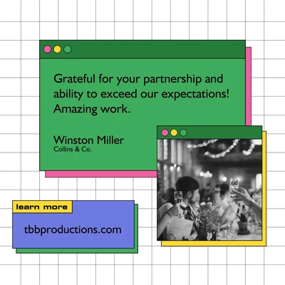 Green Gratitude Celebration Post Template