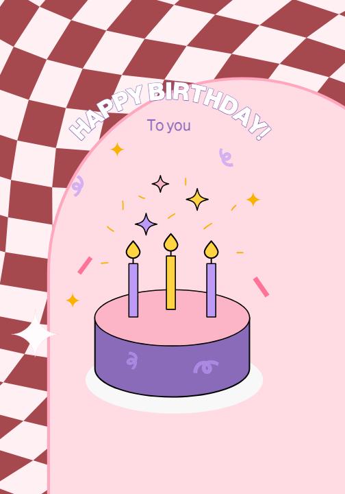 Charming Pink Birthday Celebration Post Template