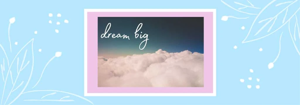 Template Dream Big Sky Inspirational Social Post
