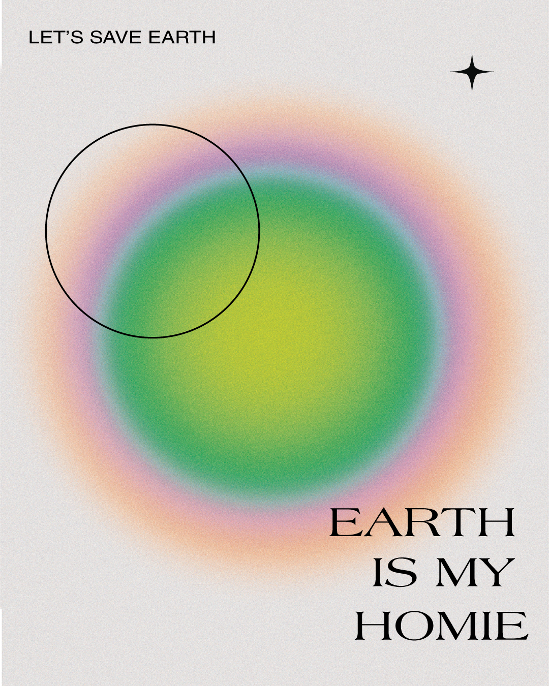 Green Hue Earth Day Awareness Poster