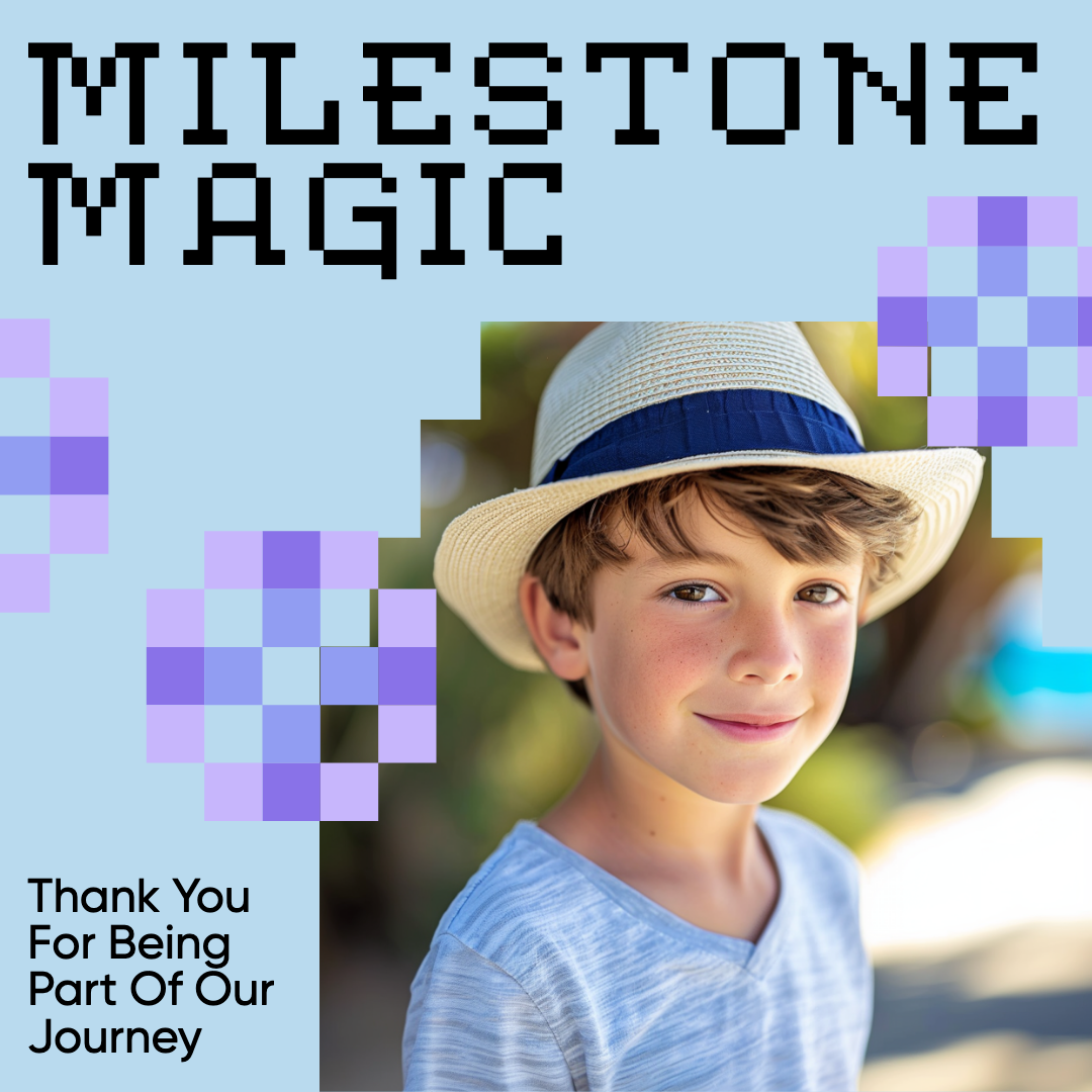 Milestone Magic Appreciation Instagram Post in Blue