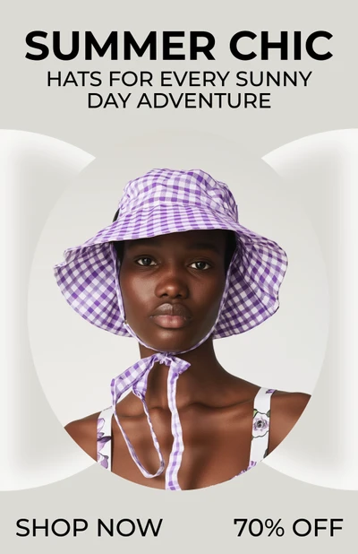 Template Bright Summer Chic Fashion Poster Design