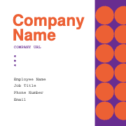 Orange and Purple Modern Business Card Design