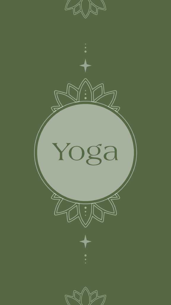 Tranquil Green Yoga Class Poster Design