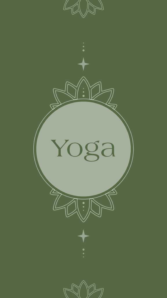 Template Tranquil Green Yoga Class Poster Design