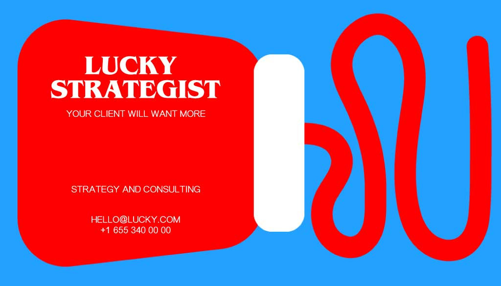 Template Vibrant Red and Blue Ad Poster Design