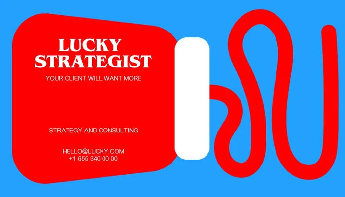 Template Vibrant Red and Blue Ad Poster Design