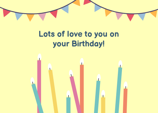 Cheerful Birthday Greeting Post with Pastel Tones